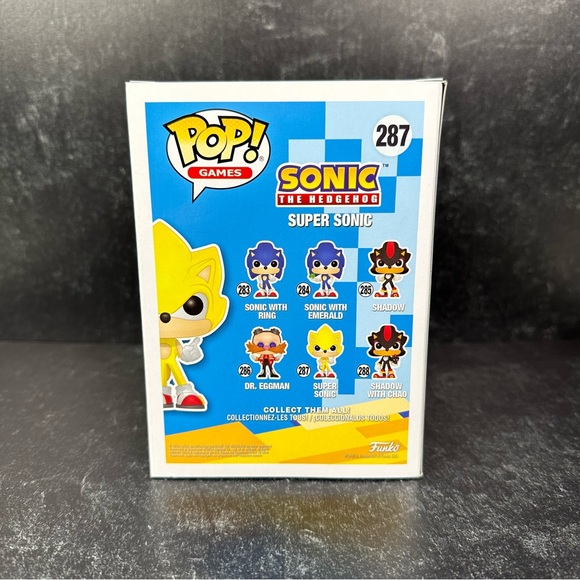 FUNKO POP GAMES SONIC THE HEDGEHOG 287 SUPER SONIC VINYL FIGURE GAMESTOP NEW - Picture 2 of 6